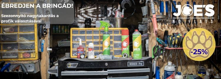 Szezonnyitó 25% kedvezmény minden Joe’s karbantartási termékre! Szezonnyitó 25% kedvezmény minden Joe’s karbantartási termékre!